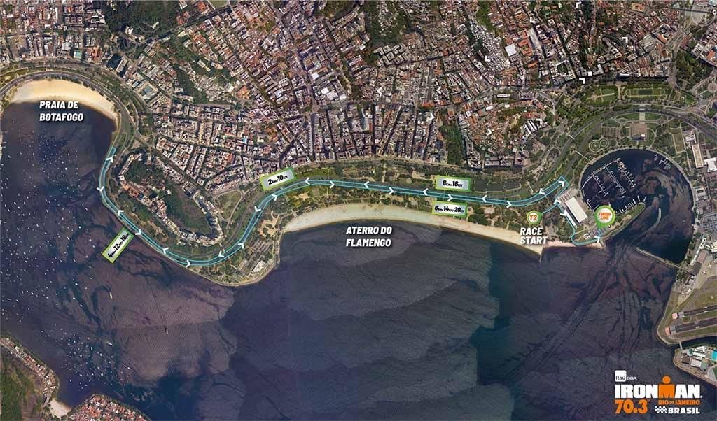Run course map for IM703 Rio de Janeiro