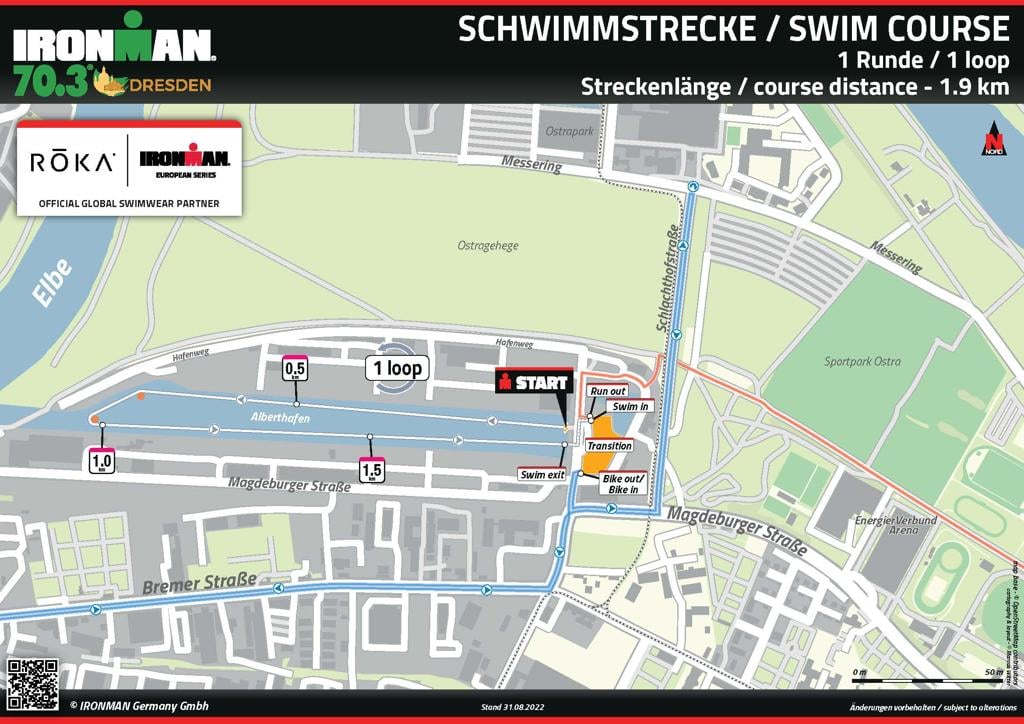 IRONMAN 70.3 Dresden Swim Course