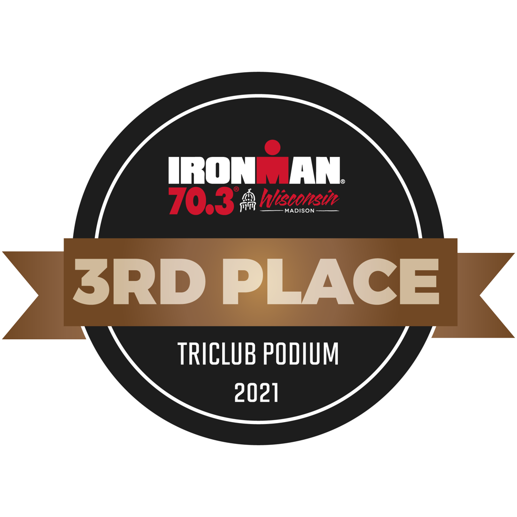 IRONMAN 70.3 Wisconsin - TriClub Podium Award 3rd