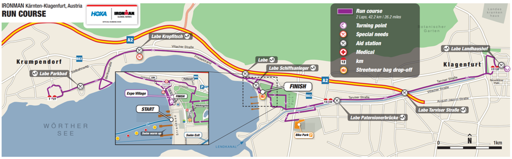 Run course map IM Austria-Kärnten
