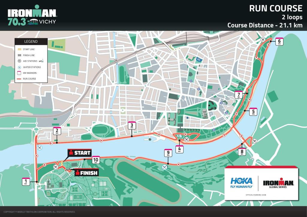 Run course map IM703 Vichy