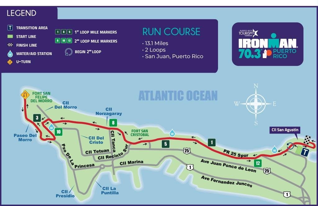 Run course map for IM703 Puerto Rico