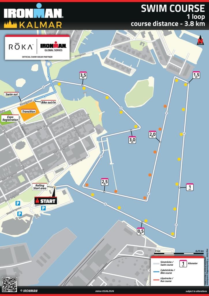 swim course map IM Kalmar