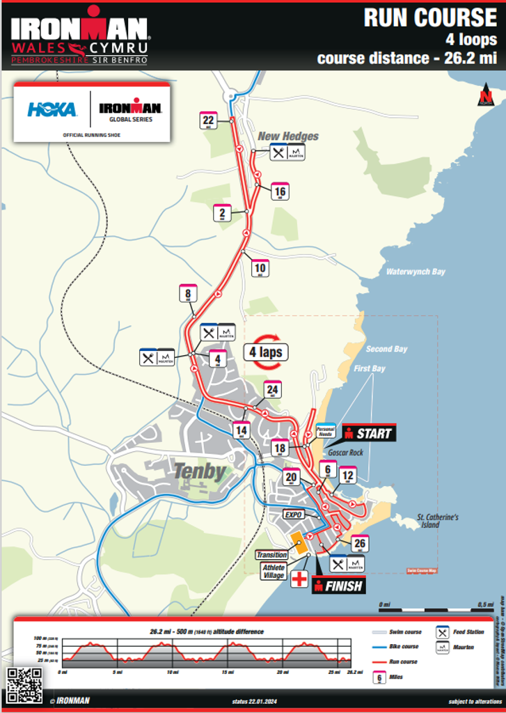 run course map IM Wales