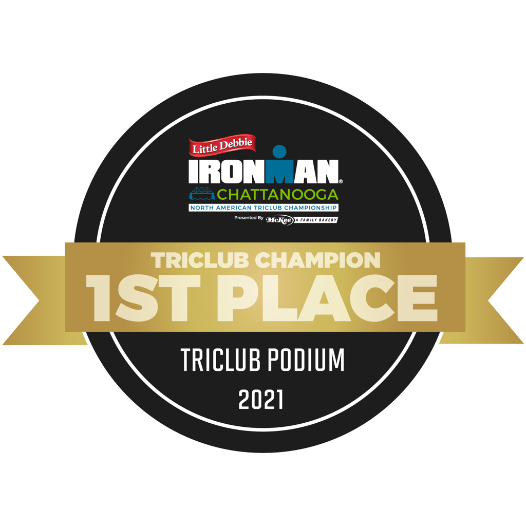 IRONMAN Chattanooga - TriClub Podium Award 1st