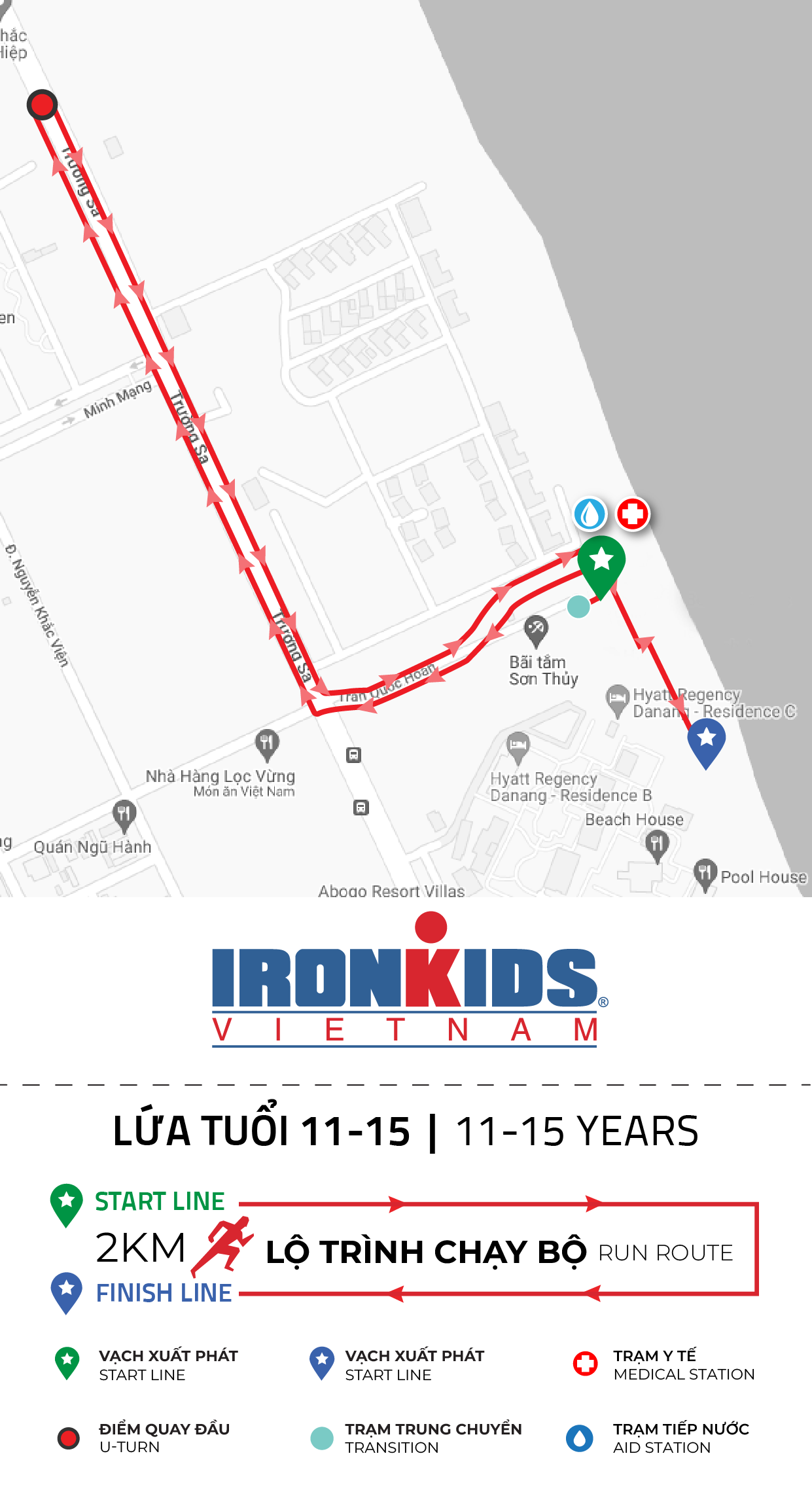 IRONKIDS Viet Nam 2023 - 11-14 years - Run Course
