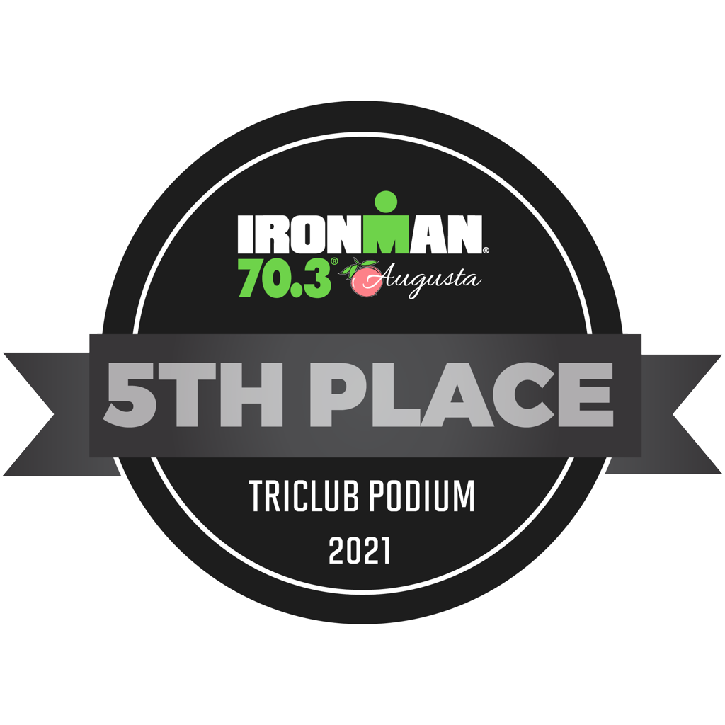 IRONMAN 70.3 Augusta - TriClub Podium Award 5th