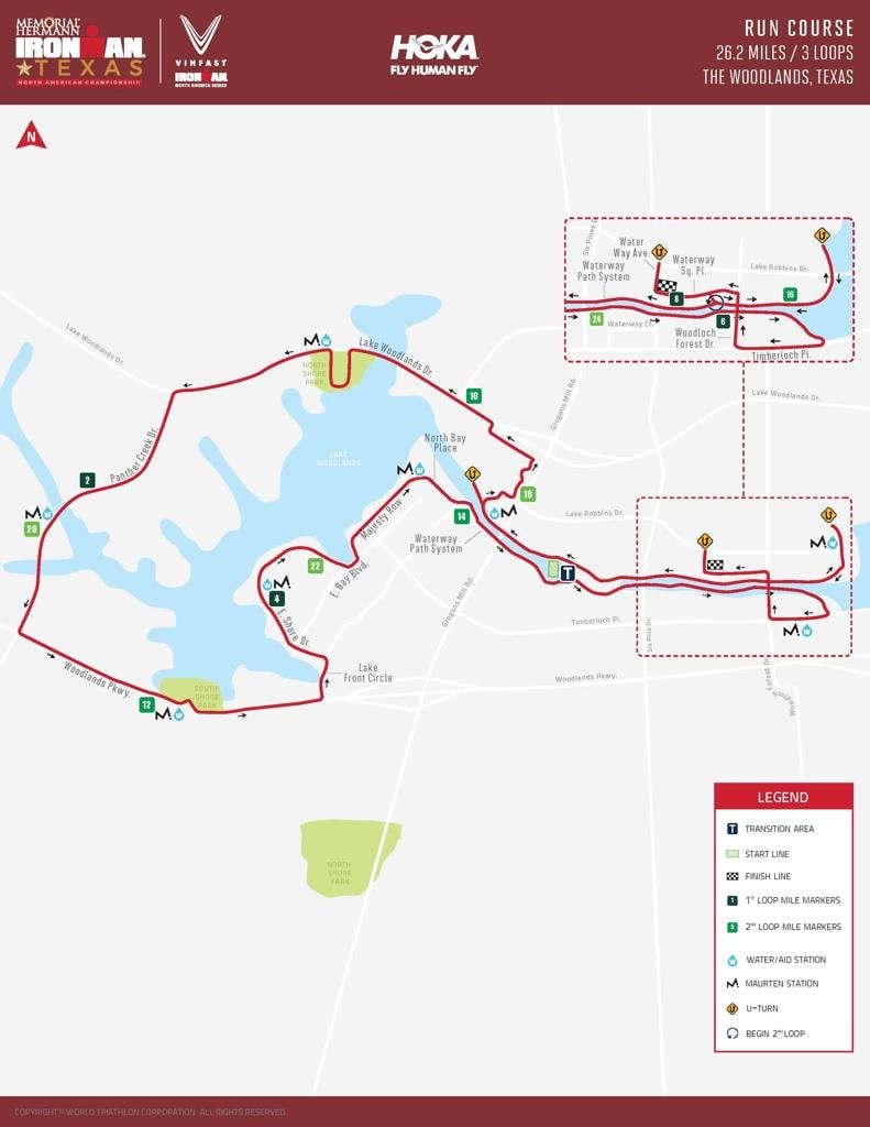 Run Course Map IM Texas