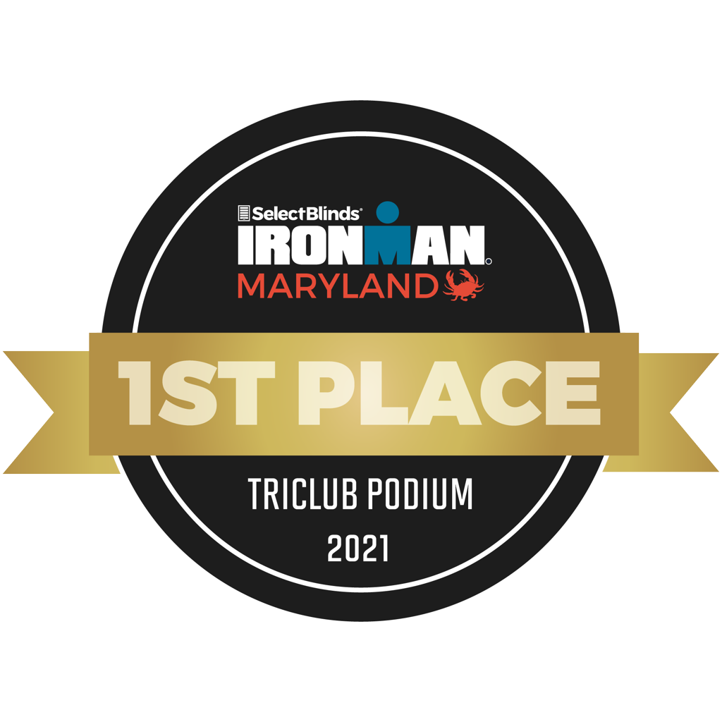 IRONMAN Maryland - TriClub Podium Award 1st