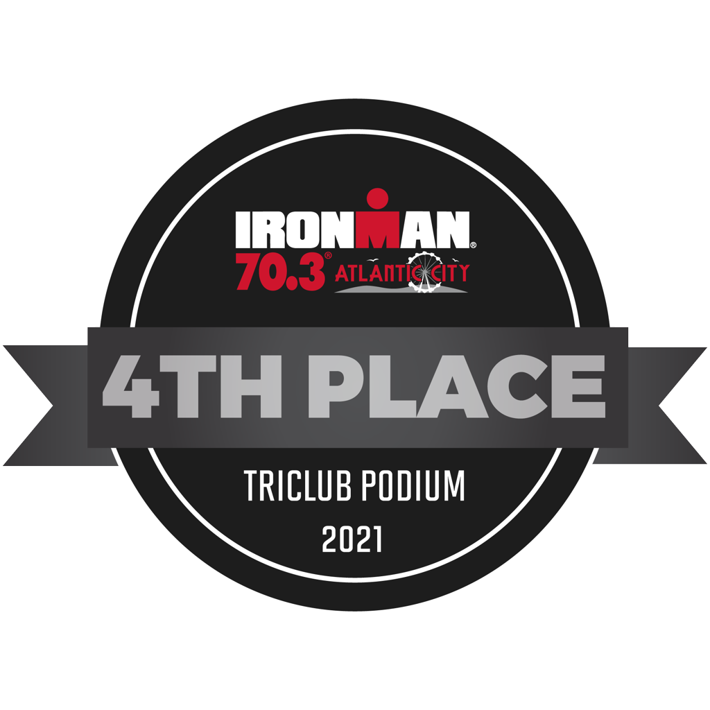 IRONMAN 70.3 Atlantic City - TriClub Podium Award 4th