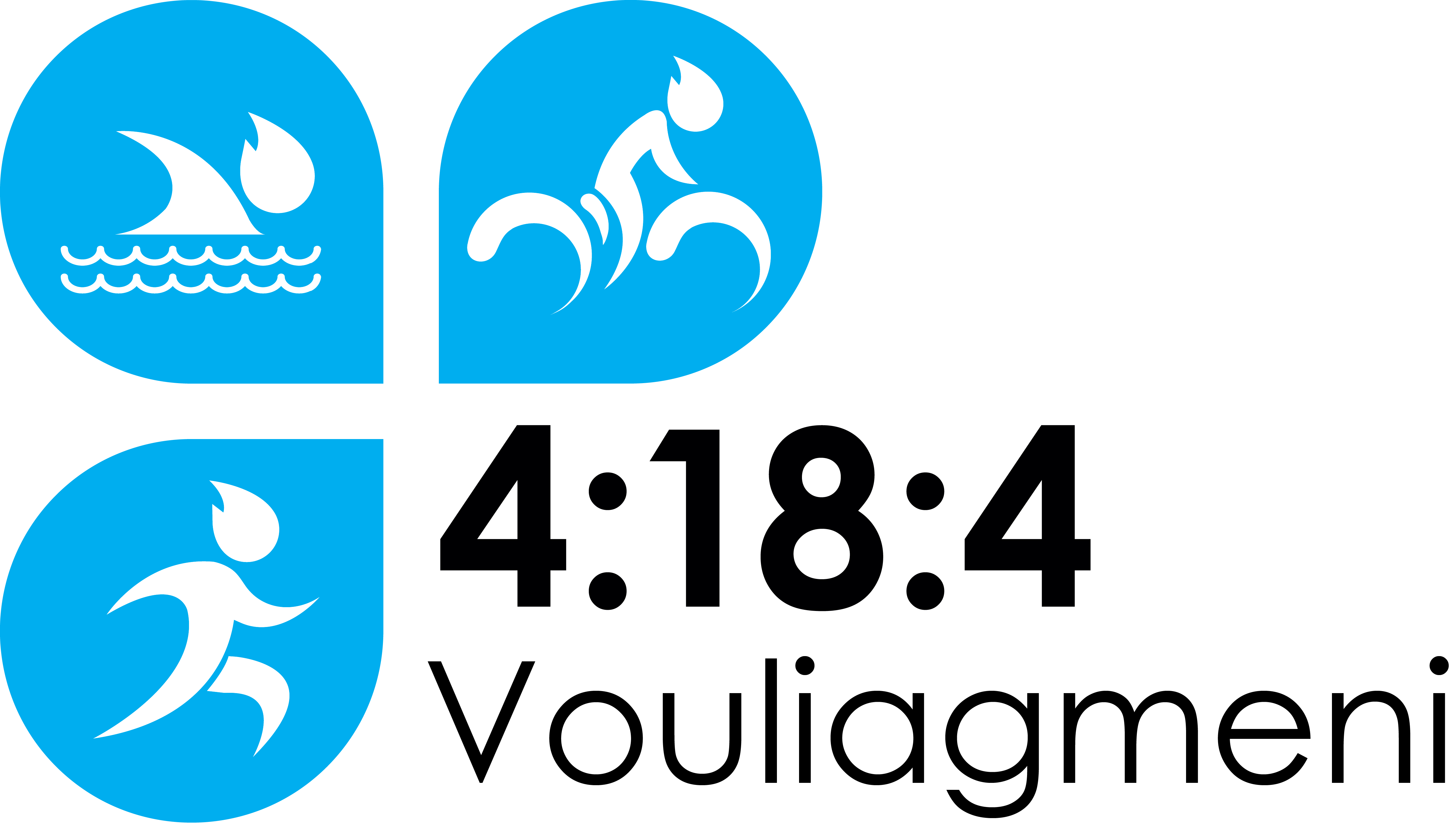 Official 4:18:4 Vouliagmeni Logo
