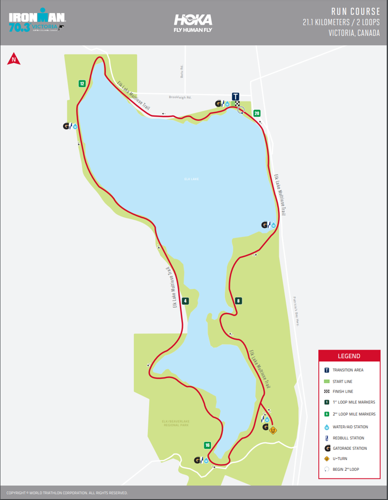 Run course map for IM703 Victoria