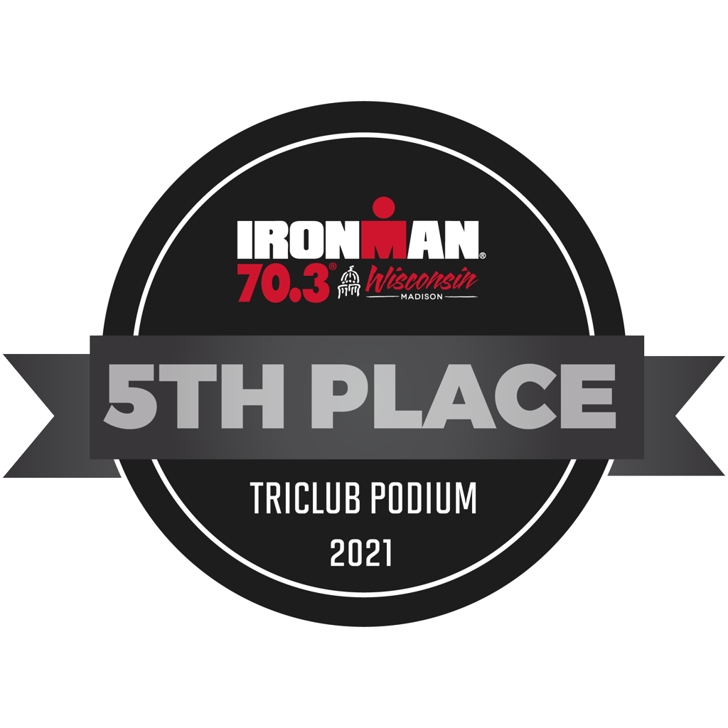 IRONMAN 70.3 Wisconsin - TriClub Podium Award 5th