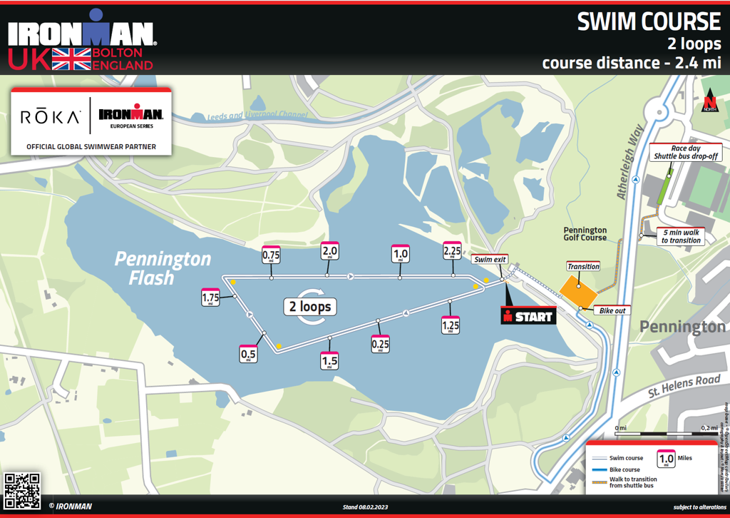 swim course map IM United Kingdom