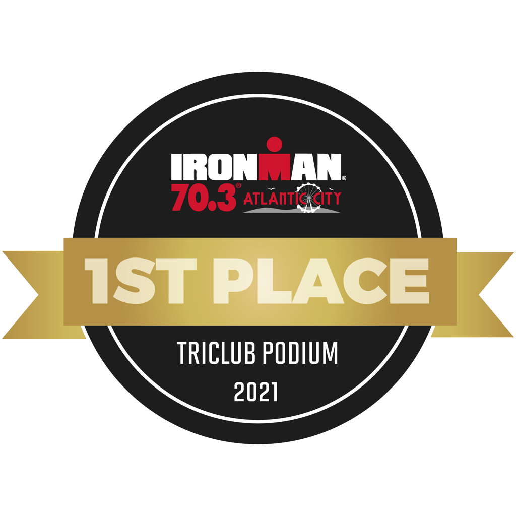 IRONMAN 70.3 Atlantic City - TriClub Podium Award 1st