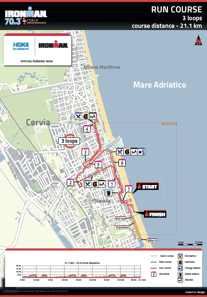 run  course map IM703 Emilia Romagna