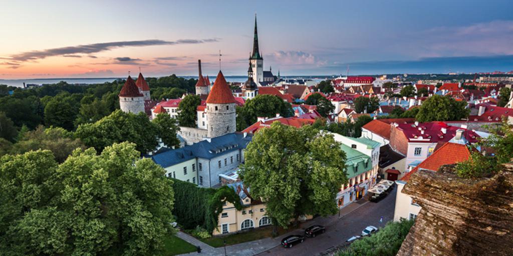 A view of the city of Tallinn