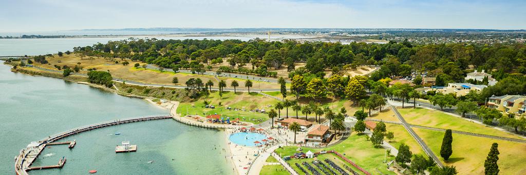 Steampacket Gardens is the bayside venue for IRONMAN 70.3 Geelong