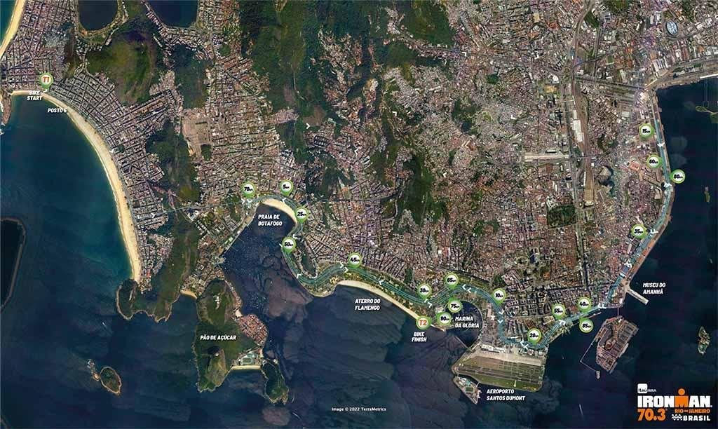 Bike course map IM703 Rio de Janeiro