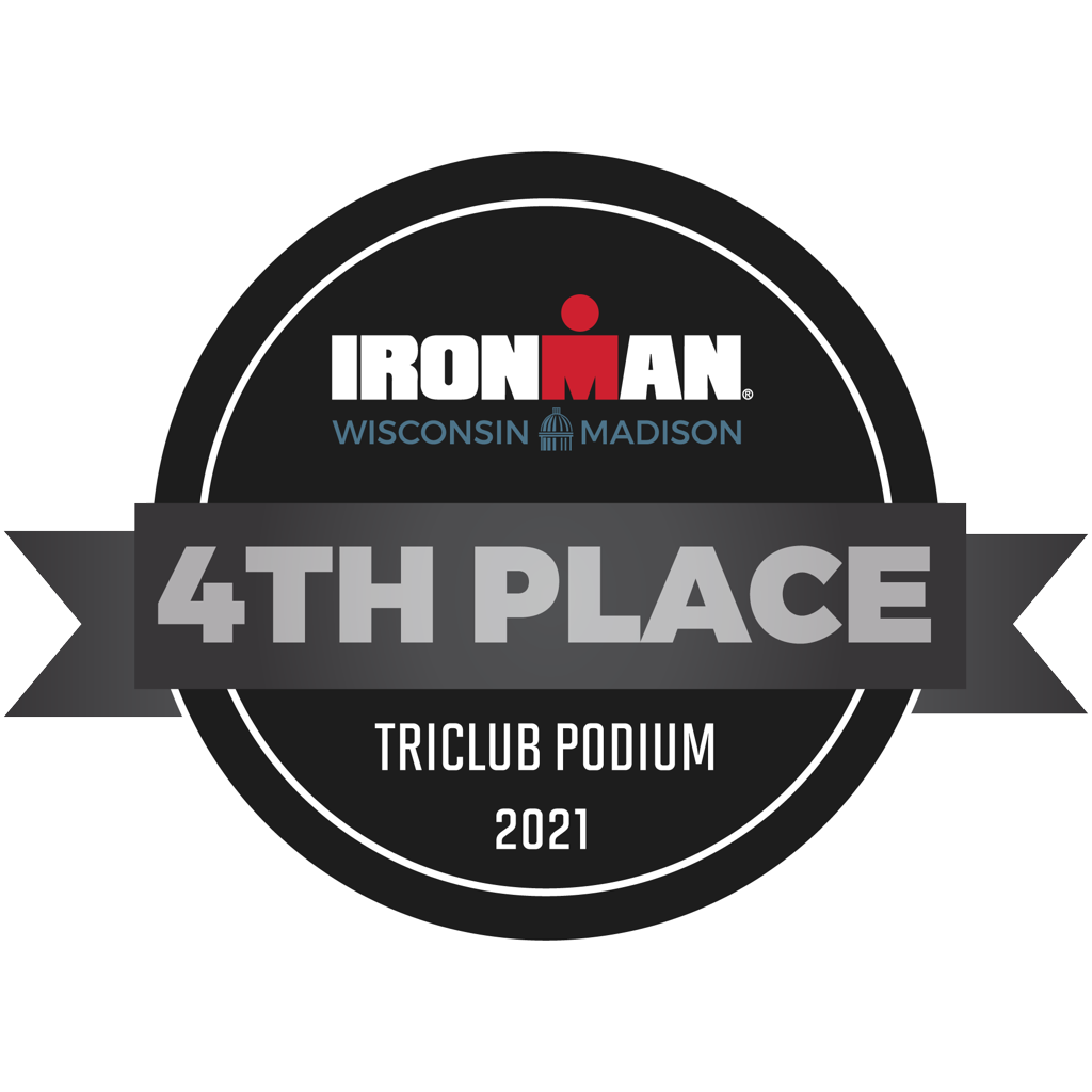 IRONMAN Wisconsin - TriClub Podium Award 4th