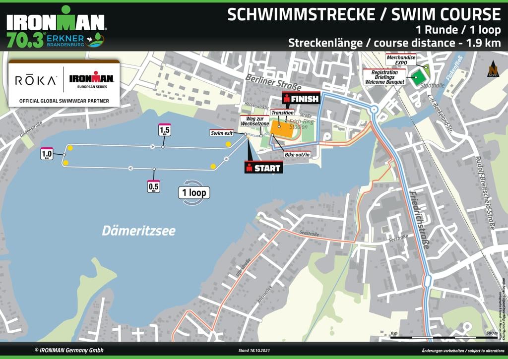 IRONMAN 70.3 Erkner Swim Course