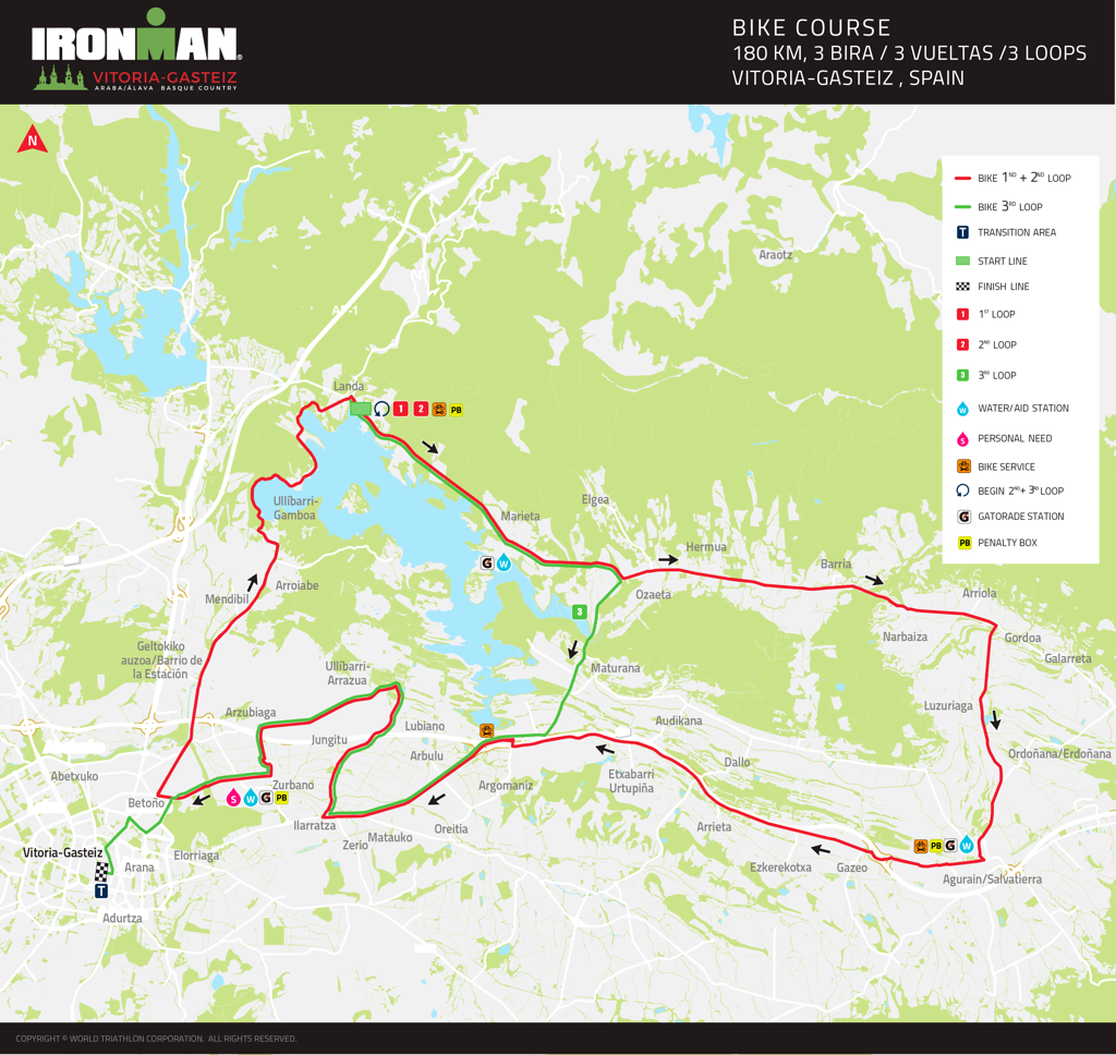 bike course map IM Vitoria