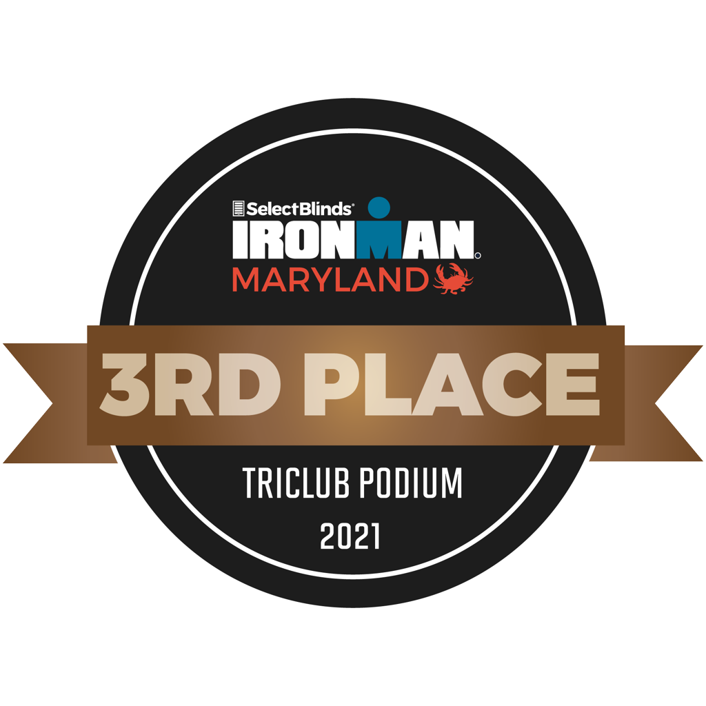 IRONMAN Maryland - TriClub Podium Award 3rd
