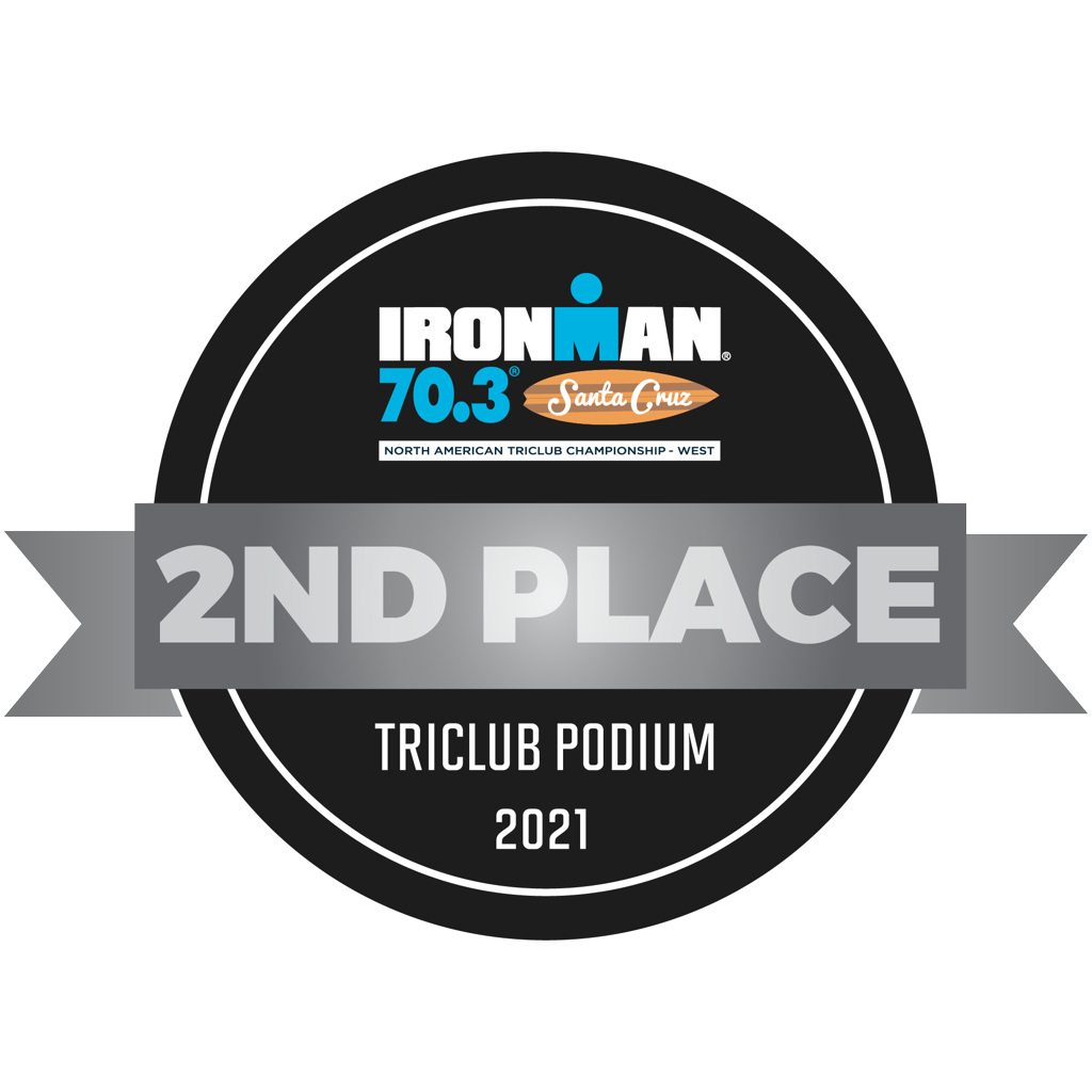 IRONMAN 70.3 Santa Cruz - TriClub Podium Award 2nd