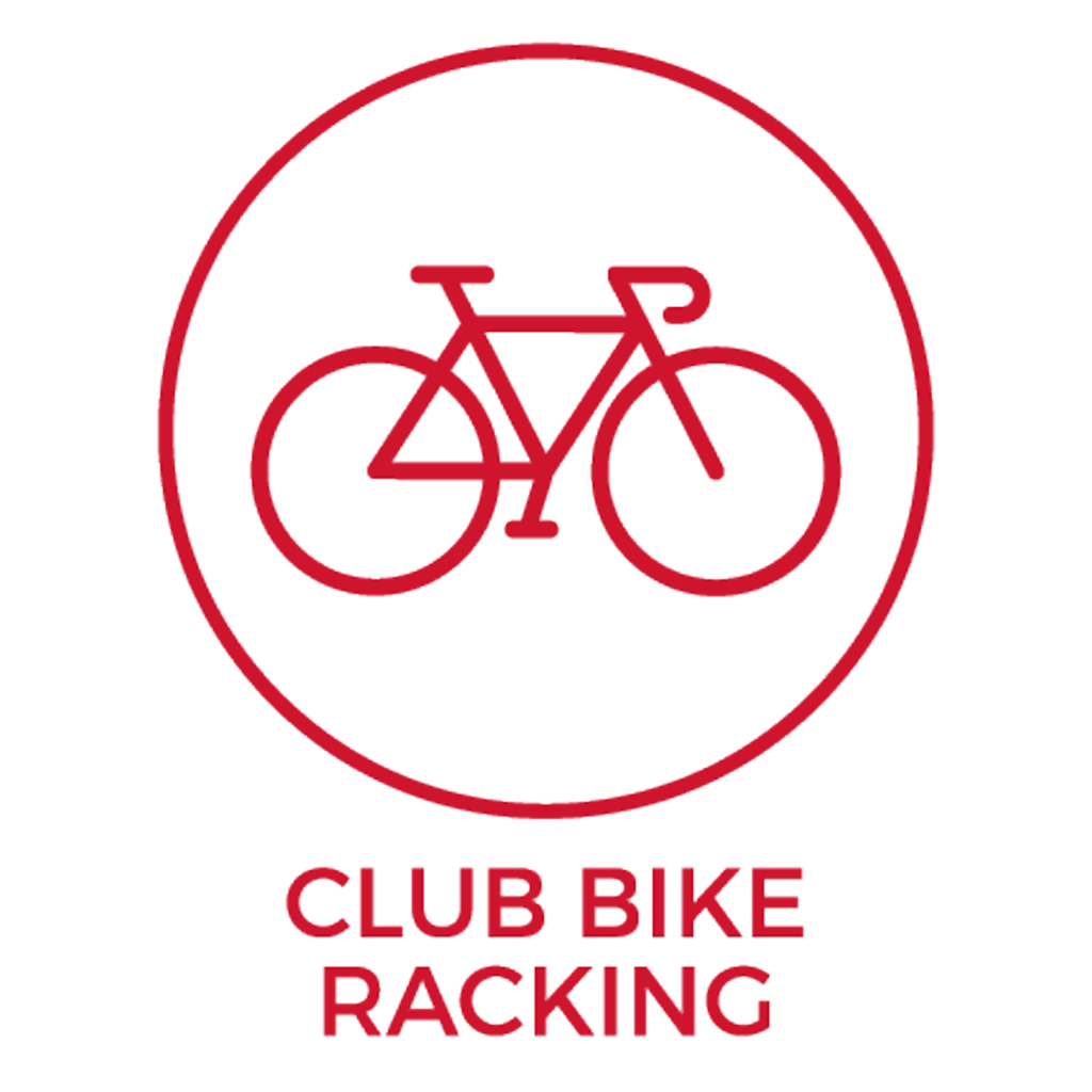 Club Bike Racking Icon Red
