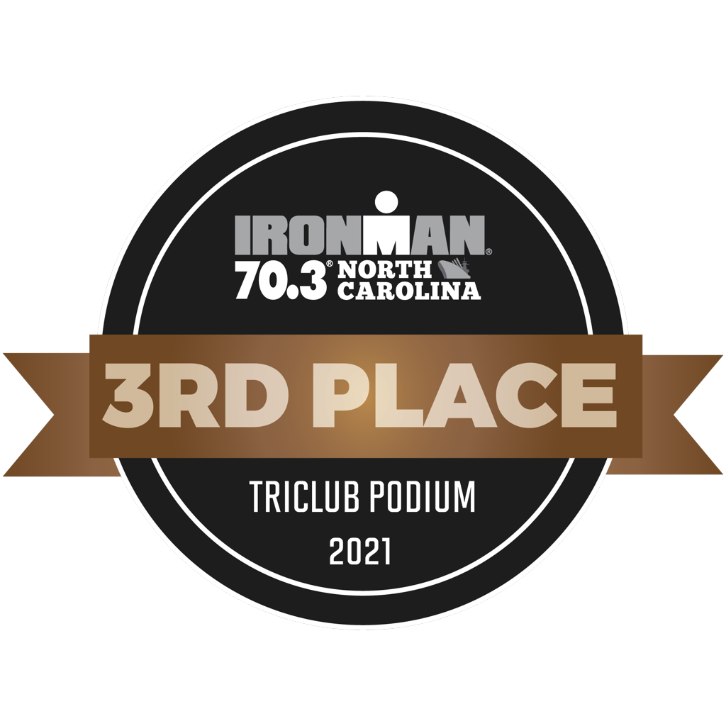 IRONMAN 70.3 North Carolina - TriClub Podium 3