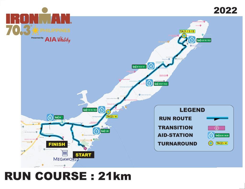 Run course for IM703 Cebu
