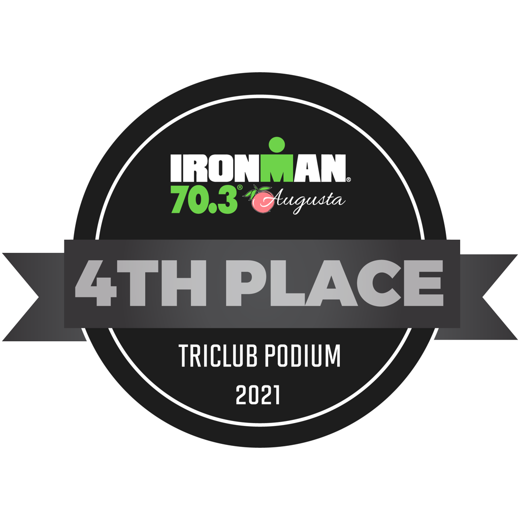IRONMAN 70.3 Augusta - TriClub Podium Award 4th