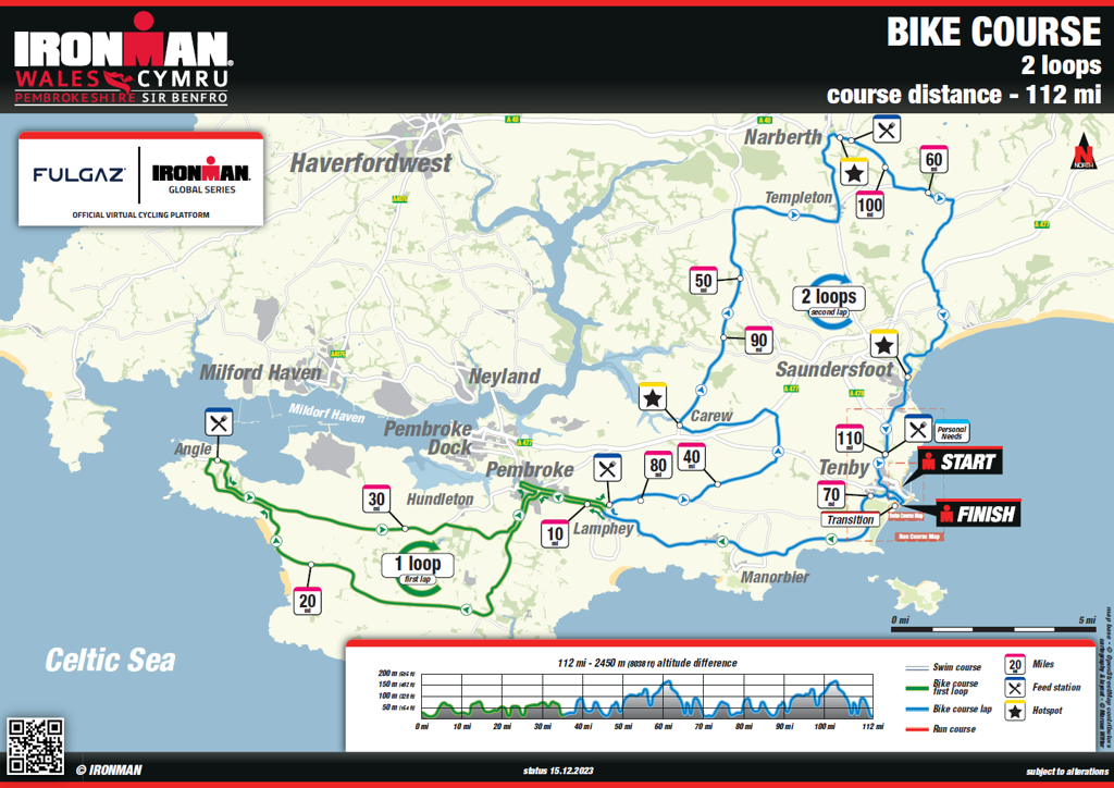 bike course map IM Wales