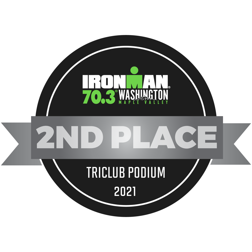 IRONMAN 70.3 Washington - TriClub Podium Award 2nd